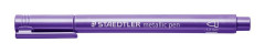 Dekoran popisova, 1-2 mm, kueov hrot, STAEDTLER "8323", metalick fialov