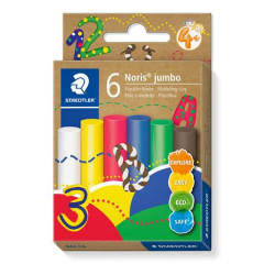 Modelovacia plastelna, sada, STAEDTLER "Noris jumbo 842", 6 rznych farieb