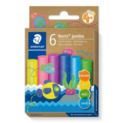Modelovacia plastelna, sada, STAEDTLER "Noris jumbo 842", 6 rznych trblietavch farieb