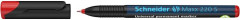 Permanentn popisova, OHP, 0,4 mm, SCHNEIDER "Maxx 220 S", erven