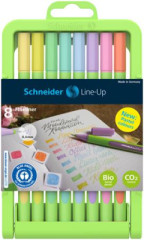 Liner, sada, 0,4 mm, SCHNEIDER "Line-Up Pastel", 8 rznych pastelovch farieb