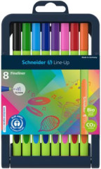 Sada linerov, 0,4 mm, SCHNEIDER "Line-Up", 8 rznych farieb