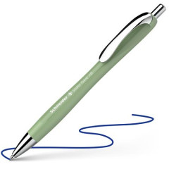 Gukov pero, 0,7 mm, stlac mechanizmus, SCHNEIDER "Slider Rave XB", organick zelen