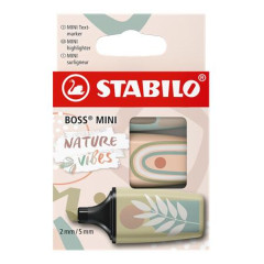 Zvrazova, sada, 1-4 mm, STABILO "Boss Mini Nature vibes", 3 rzne farby