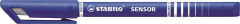 Liner, 0,3 mm, STABILO "Sensor", modr