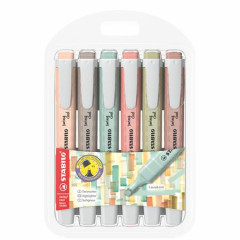 Zvrazova, sada, 1-4 mm, STABILO "Swing cool NatureCOLORS", 6 rznych farieb