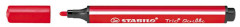 Fixky, 1,5-2 mm, pohybliv hrot, STABILO "Trio Scribbi", erven