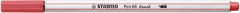 Vlknov fixka, STABILO "Pen 68 brush", hrdzav erven