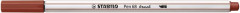 Vlknov fixka, STABILO "Pen 68 brush", erveno hned