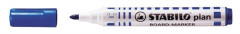Popisova na tabule, 2,5-3,5 mm, kueov hrot, STABILO "Plan", modr