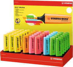 Zvrazova, displej, 2-5 mm, STABILO "Swing  "BOSS", rzne farby
