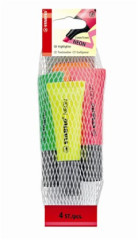 Zvrazova, sada, 2-5 mm, STABILO "Neon", 4 rzne farby
