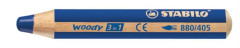 Farebn ceruzka, hrub, STABILO "Woody", ultramarine