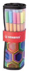 Liner, sada, 0,4 mm, STABILO "Point 88 ARTY", 25 rznych farieb