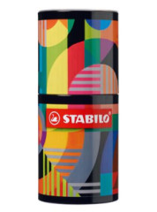 Liner, sada, valcovit kovov krabica, 0,4 mm, STABILO "point 88 ARTY", 45 rznych farieb