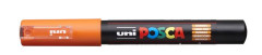 Dekoran popisova, 0,7-1,0 mm, UNI "Posca PC-1M", oranov