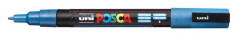 Dekoran popisova, 0,9-1,3 mm, UNI "Posca PC-3ML", leskl modr