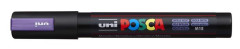 Dekoran popisova, 1,8-2,5 mm, UNI "Posca PC-5M", metalick fialov
