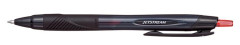 Gukov pero, 0,35 mm, stlac mechanizmus, ierne pero, UNI "SXN-157S Jetstream Sport Eco", erven