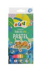 Farebn ceruzky, sada, okrhle, COOL BY VICTORIA "Pastel", 12 pastelovch farieb