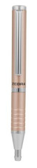 Gukov pero, 0,24 mm, teleskopick, rose gold telo, ZEBRA "SL-F1", modr