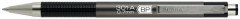 Gukov pero, 0,24 mm, stlac mechanizmus, farba tela: antracitov, ZEBRA "F301 A", modr