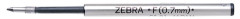 Npl do gukovch pier, 0,24 mm, ZEBRA "F", ierna