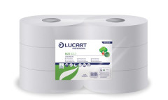 Toaletn papier, 2-vrstvov, 165 m, 23 cm priemer, LUCART  "Eco", biely