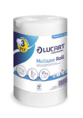 Papierov utierky, v koti, univerzlne, vntorn dvkovanie, 3-vrstvov, LUCART "Multiuse Strong 3.250"