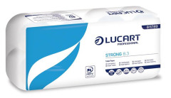 Toaletn papier, 3-vrstvov, pre mal rolky, 8 roliek, LUCART "Strong  8.3", biela