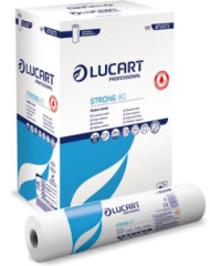 Papier na vyetrovac stl, 2 vrstvov, 59 cm x 80 m, 1 rolka, LUCART "Strong 80", snehobiela