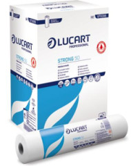 Papier na vyetrovac stl, 2 vrstvov, 50 cm x 50 m, 1 rolka, LUCART "Strong 50", snehobiela