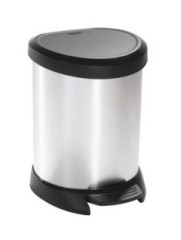 Odpadkov k, s pedlom, kovov efekt, 5 l, CURVER