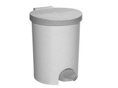 Odpadkov k, s pedlom, plastov, 15 l, CURVER, strieborno ed