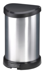 Odpadkov k, s pedlom, kovov efekt, 15 l, CURVER