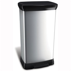 Odpadkov k, s pedlom, kovov efekt, 50 l, CURVER