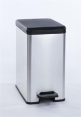 Odpadkov k, pedlov, 25 l, CURVER "Slim Bin", ierno-strieborn