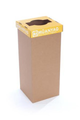 Odpadkov k na trieden odpad, recyklovan, HU popis, 50 l, RECOBIN "Office", lt