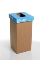 Odpadkov k na trieden odpad, recyklovan, HU popis, 20 l, RECOBIN "Mini", modr