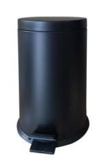 Odpadkov k, pedlov, kovov, 7 l, odnmaten ndoba, ierna