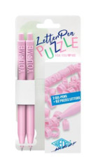 Glov pero, stlac mechanizmus, so 62 krkami na psmen, 2, WEDO "Letter Pen Puzzle", ruov