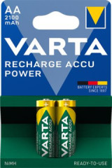 Nabjaten batria, AA, tukov, 2x2100 mAh, prednabit, VARTA "Power"