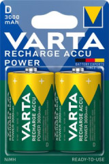 Batrie "Power Accu", 2x, D, 3000 mAh