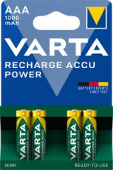 Mikrotukov batrie "Power Accu", 4x, AAA, 1000 mAh