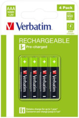 Nabjaten batria, AAA mikro, 4x950 mAh, VERBATIM