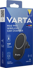 Driak a nabjaka do auta, Qi/USB-C PD, 15W, VARTA "Mag Pro"