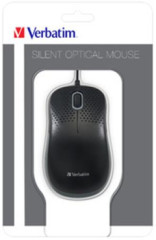 My, drtov, optick, normlna vekos, USB, VERBATIM "Silent", ierna