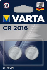 Gombkov batria, CR2016, 2 ks, VARTA