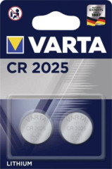 Gombkov batria, CR2025, 2 ks, VARTA