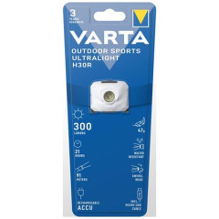 Lampa na hlavu, LED, do exteriru, VARTA "Ultralight H30R", biela